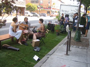 A PARK(ing) Day 2010 installation (photo via Google Images)