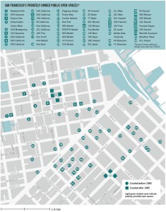SF downtown POPOS map.