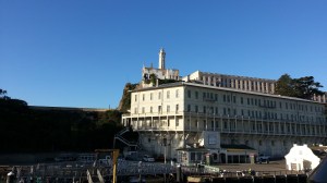 Arriving at the dock on the Rock.